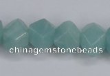 CAM160 15.5 inches 13*16mm faceted nugget amazonite gemstone beads