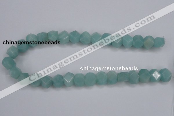 CAM160 15.5 inches 13*16mm faceted nugget amazonite gemstone beads