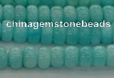 CAM1601 15.5 inches 4*6mm rondelle natural peru amazonite beads