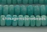 CAM1602 15.5 inches 5*8mm rondelle natural peru amazonite beads