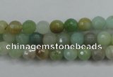 CAM161 15.5 inches 6mm faceted round amazonite gemstone beads