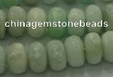 CAM1613 15.5 inches 6*10mm faceted rondelle peru amazonite beads