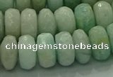 CAM1614 15.5 inches 8*12mm faceted rondelle peru amazonite beads