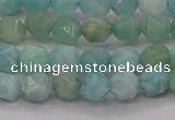 CAM1621 15.5 inches 6mm faceted nuggets amazonite gemstone beads