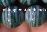 CAM1655 15.5 inches 14mm round Russian amazonite gemstone beads