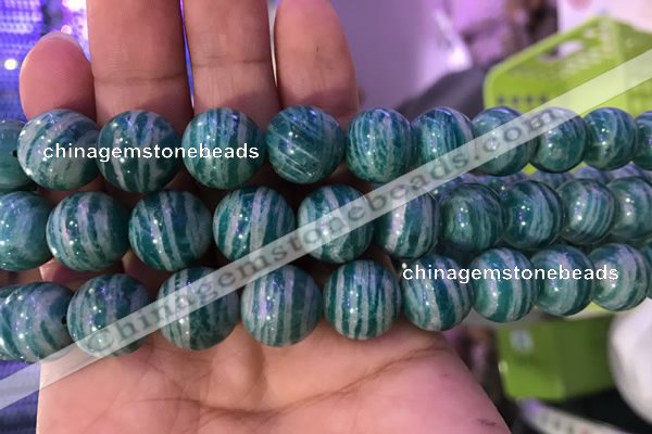 CAM1655 15.5 inches 14mm round Russian amazonite gemstone beads