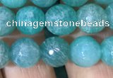 CAM1662 15.5 inches 8mm faceted round Russian amazonite beads