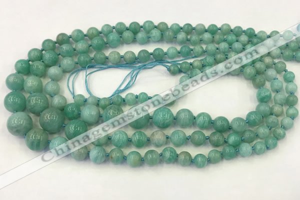 CAM1670 15.5 inches 6mm - 14mm round amazonite graduated beads