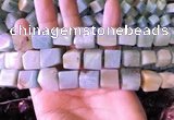 CAM1676 15.5 inches 8*10mm - 12*14mm cube amazonite beads