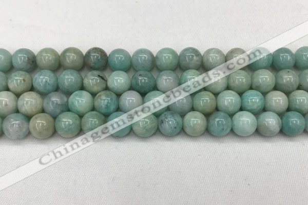 CAM1682 15.5 inches 8mm round natural amazonite beads wholesale