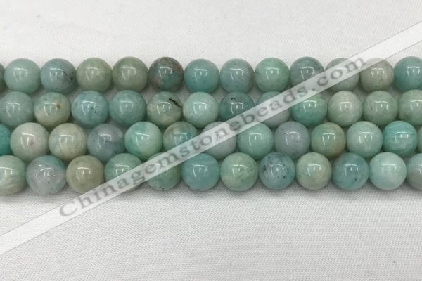 CAM1683 15.5 inches 10mm round natural amazonite beads wholesale