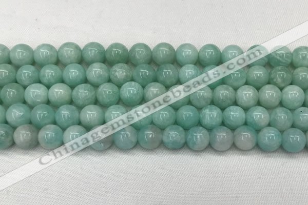 CAM1687 15.5 inches 8mm round natural amazonite beads wholesale