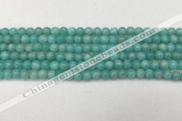 CAM1690 15.5 inches 4mm round natural amazonite gemstone beads