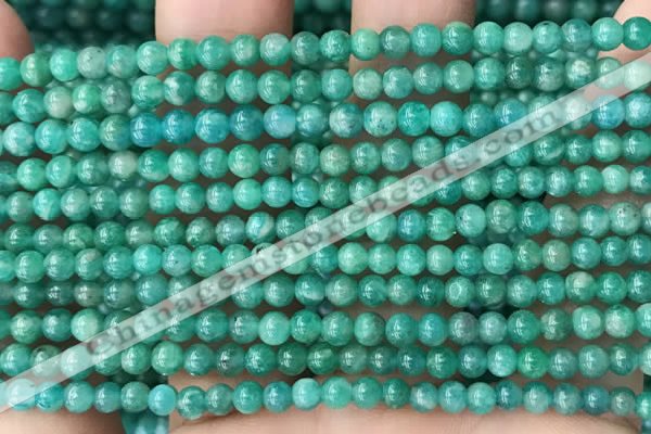 CAM1700 15.5 inches 4mm round Russian amazonite beads