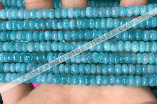 CAM1713 15.5 inches 4*6mm rondelle natural amazonite beads