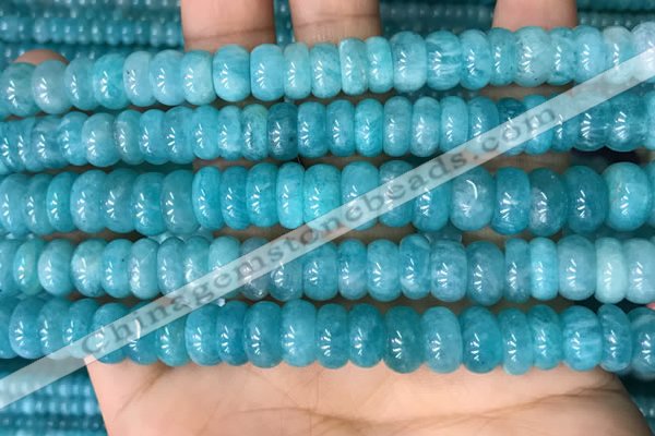 CAM1715 15.5 inches 5*9mm - 5*10mm rondelle natural amazonite beads