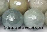 CAM1753 15 inches 12mm faceted round AB-color amazonite beads