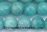 CAM1781 15 inches 8mm - 9mm round amazonite gemstone beads