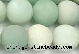 CAM1797 15 inches 8mm round matte amazonite beads