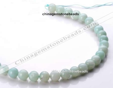 CAM18 15.5 inches round natural amazonite 10mm beads wholesale