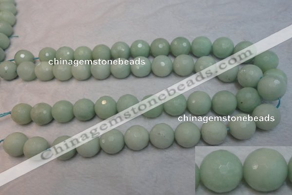 CAM181 15.5 inches 16mm faceted round amazonite gemstone beads