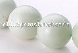 CAM23 15.5 inches natural amazonite round 20mm beads Wholesale