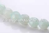 CAM27 faceted round natural amazonite 8mm stone beads Wholesale