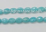 CAM302 15.5 inches 6*8mm oval natural peru amazonite beads wholesale