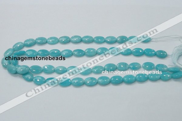 CAM304 15.5 inches 10*14mm oval natural peru amazonite beads wholesale