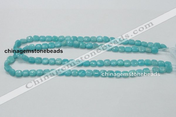 CAM305 15.5 inches 8*8mm square natural peru amazonite beads wholesale