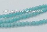 CAM307 15.5 inches 4mm round natural peru amazonite beads wholesale