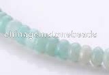 CAM31 4*6mm rondelle natural amazonite gemstone beads Wholesale