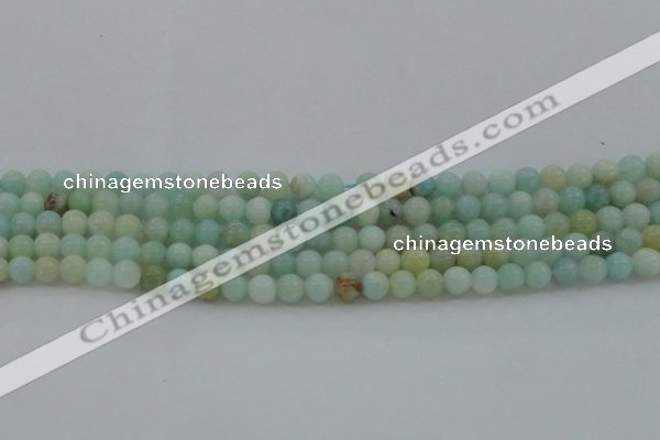 CAM321 15.5 inches 6mm round natural peru amazonite beads