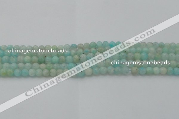 CAM331 15.5 inches 6mm round natural peru amazonite beads