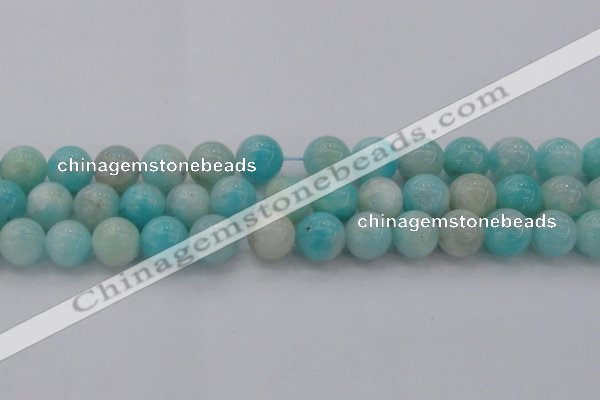 CAM335 15.5 inches 12mm round natural peru amazonite beads