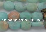 CAM336 15.5 inches 8*10mm oval natural peru amazonite beads