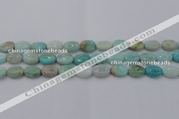 CAM338 15.5 inches 12*16mm oval natural peru amazonite beads