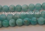 CAM352 15.5 inches 8mm round natural peru amazonite beads wholesale