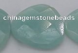 CAM367 15.5 inches 33*33mm faceted triangle amazonite beads