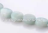 CAM37 5*7mm natural amazonite flat oval gemstone beads Wholesale