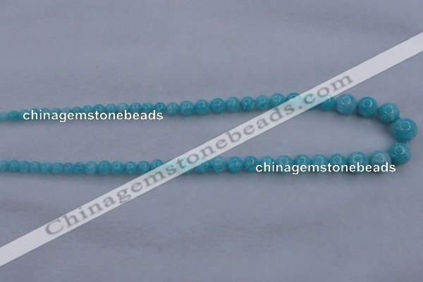 CAM372 15.5 inches 4mm - 10mm round mozambique amazonite beads