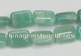 CAM405 15.5 inches 10*14mm rectangle natural russian amazonite beads