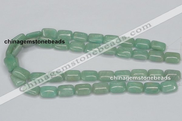 CAM406 15.5 inches 13*18mm rectangle natural russian amazonite beads