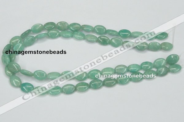 CAM407 15.5 inches 10*14mm oval natural russian amazonite beads