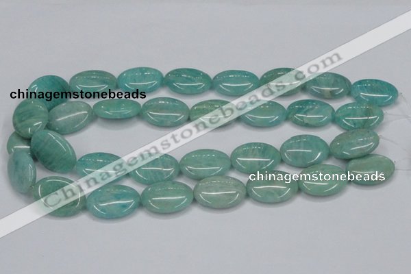 CAM409 15.5 inches 18*25mm oval natural russian amazonite beads