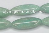 CAM410 15.5 inches 12*30mm horse eye natural russian amazonite beads