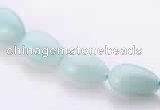 CAM45 8*12mm natural amazonite flat teardrop beads Wholesale