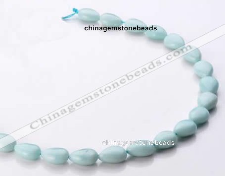 CAM46 10*14mm natural amazonite flat teardrop beads Wholesale