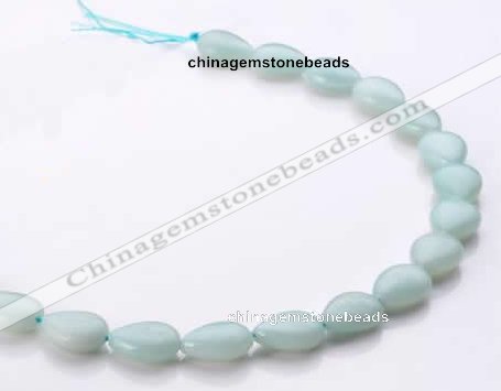 CAM47 flat teardrop natural amazonite 12*16mm beads Wholesale