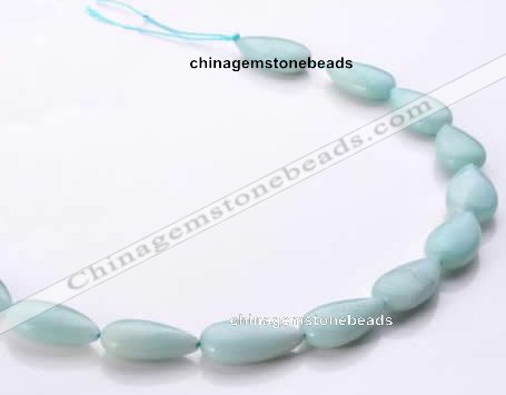 CAM50 flat teardrop natural amazonite 13*22mm beads Wholesale